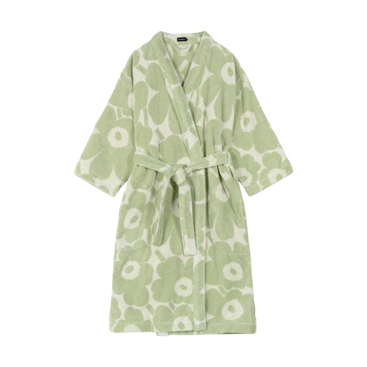 Unikko bathrobe - Off white-sage, L - Marimekko