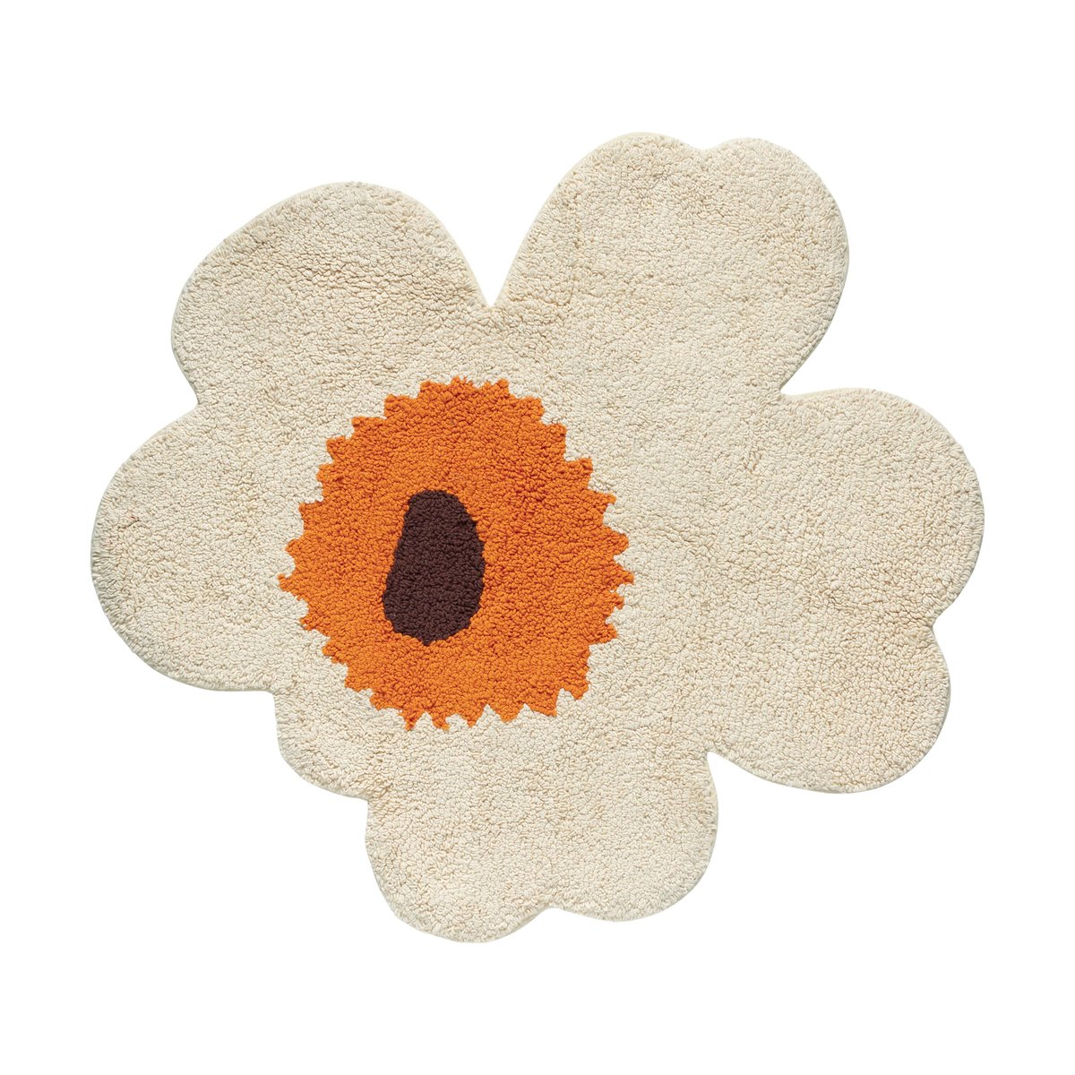 Marimekko Unikko bathroom mat 73x74 cm Beige | Scandinavian Design | Bath mats | Beige