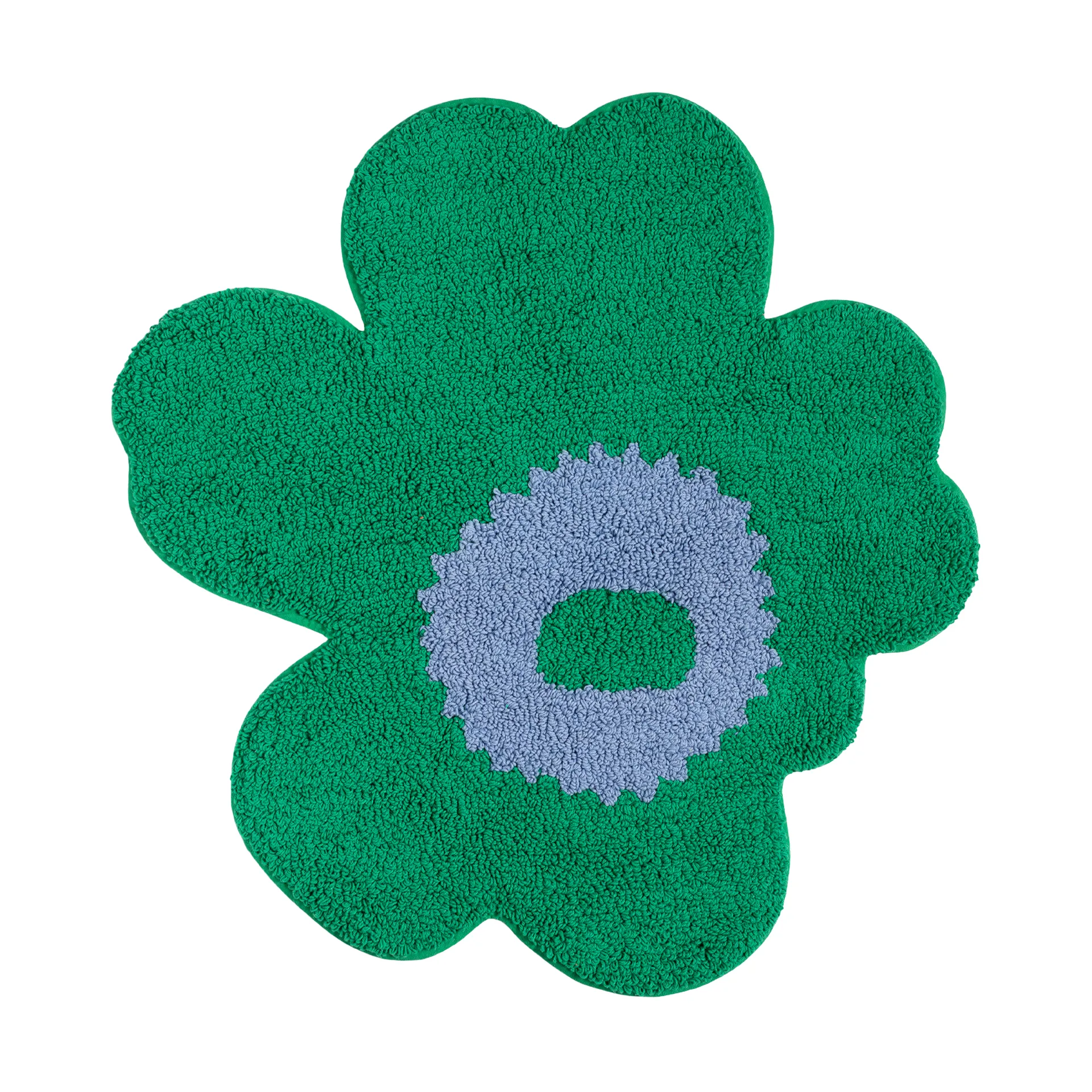 Unikko bathroom mat 73x74 cm, Green-light blue Marimekko