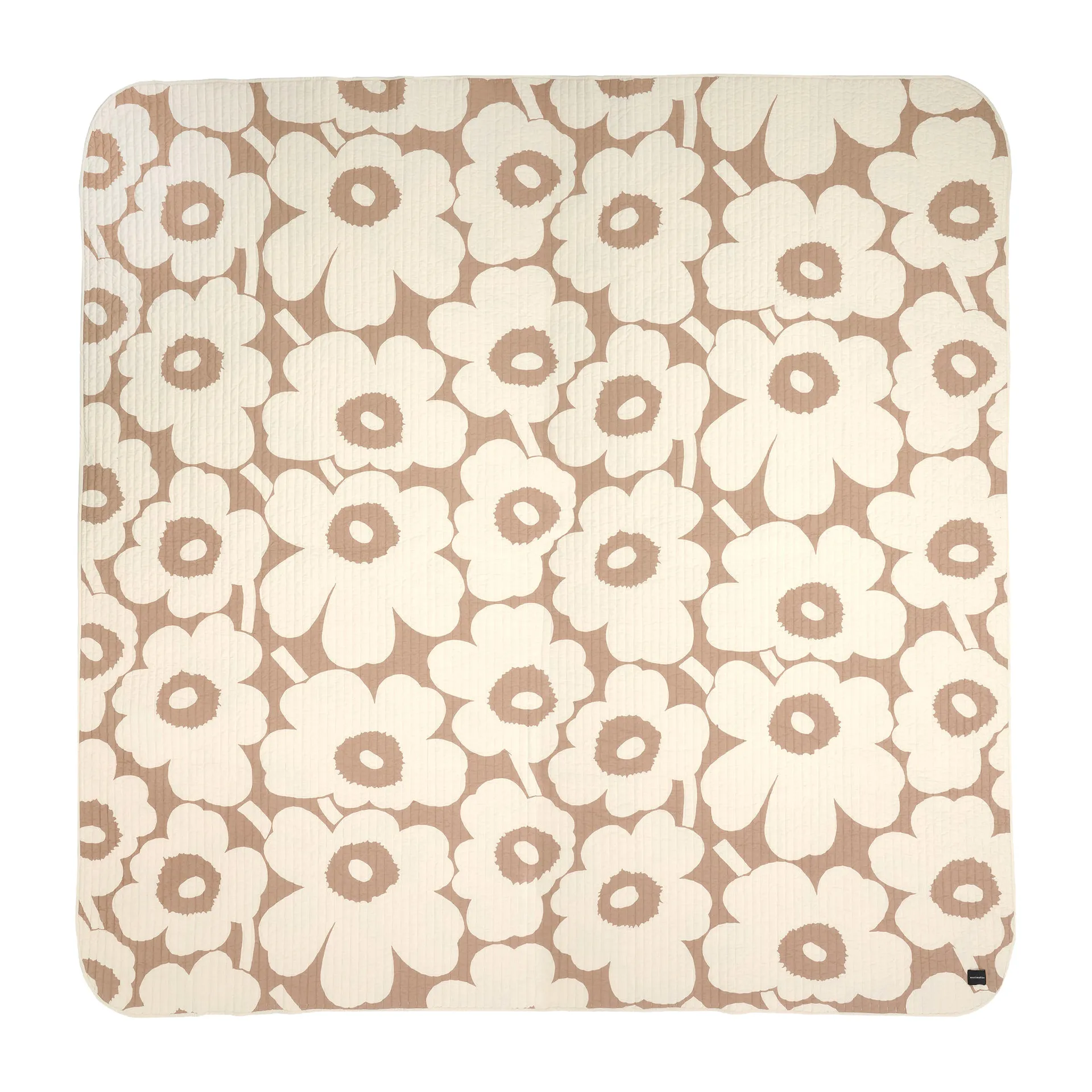 Unikko bedspread 260x260 cm, linen, off white Marimekko