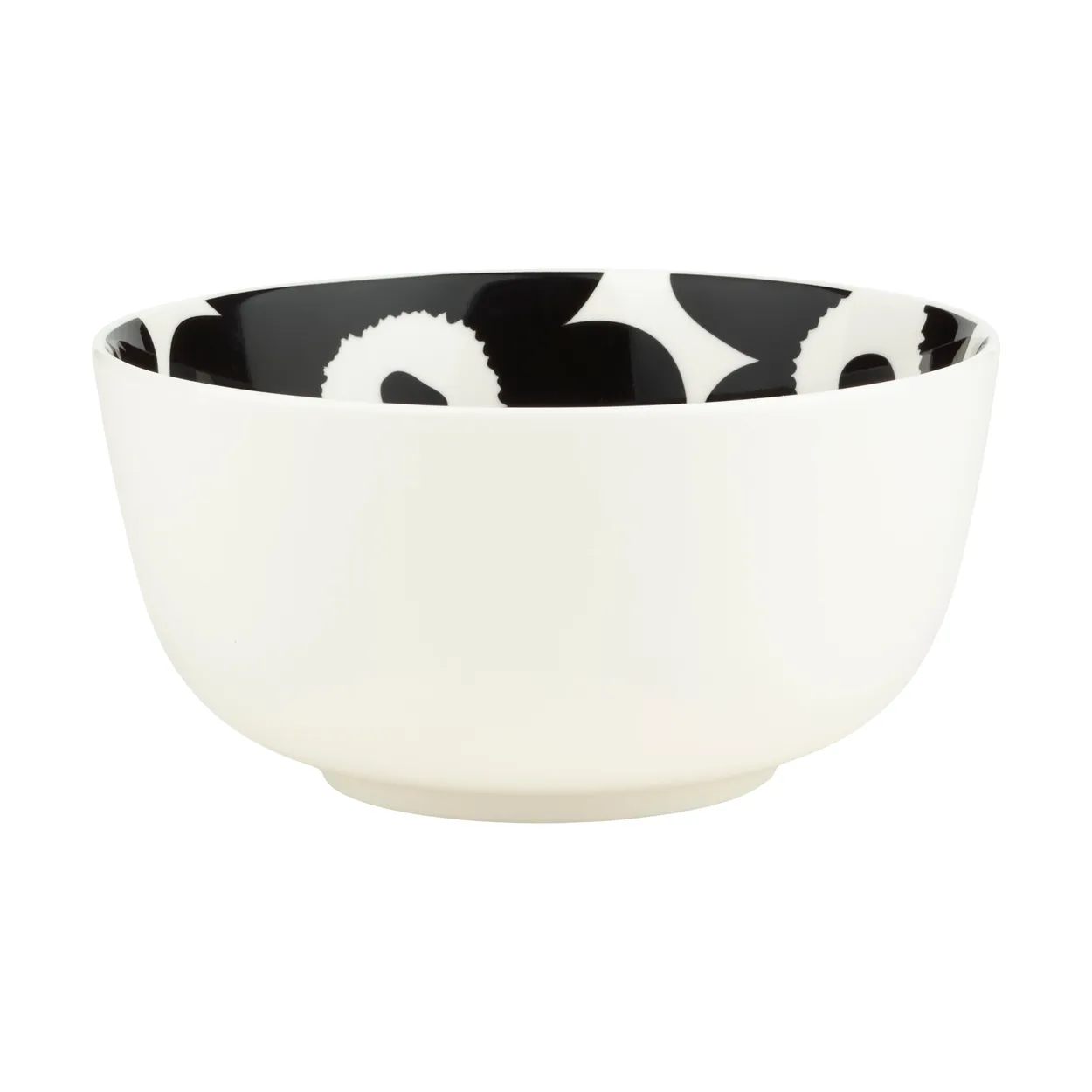 Marimekko Unikko bowl 0.9 L White-black | Scandinavian Design | Serving bowls | Black