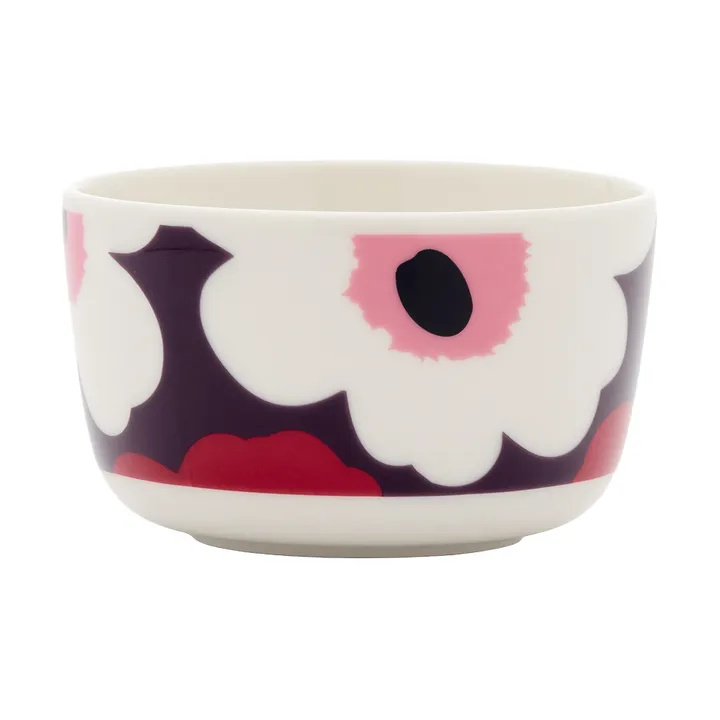 Unikko bowl 2.5 dl - White-plum-cranberry-pink - Marimekko