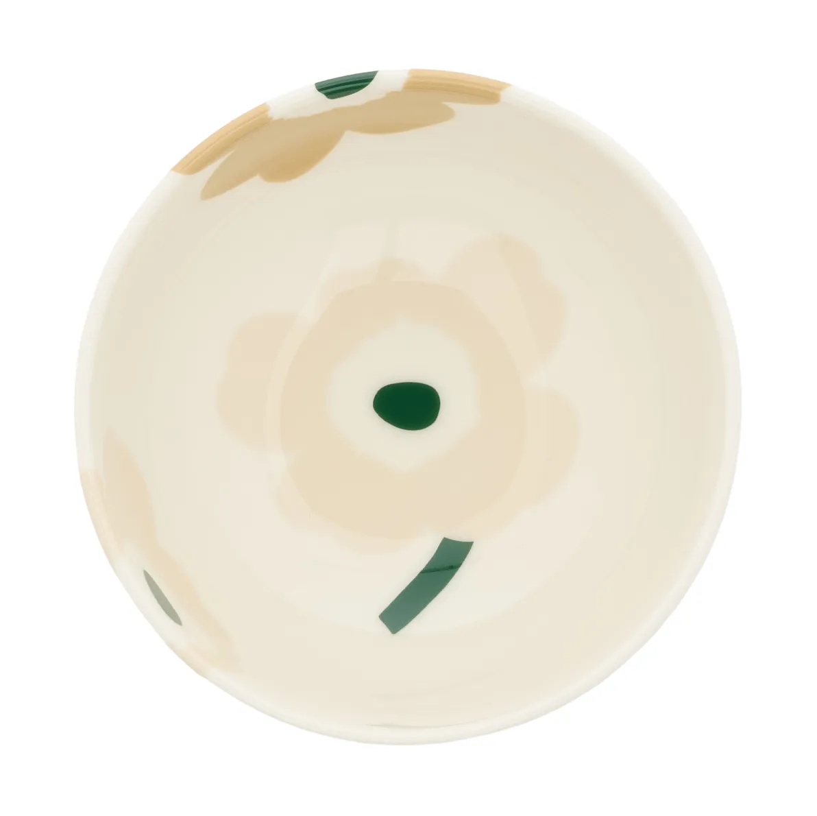 Unikko bowl 3 dl, Beige-white-light sand-dark green Marimekko