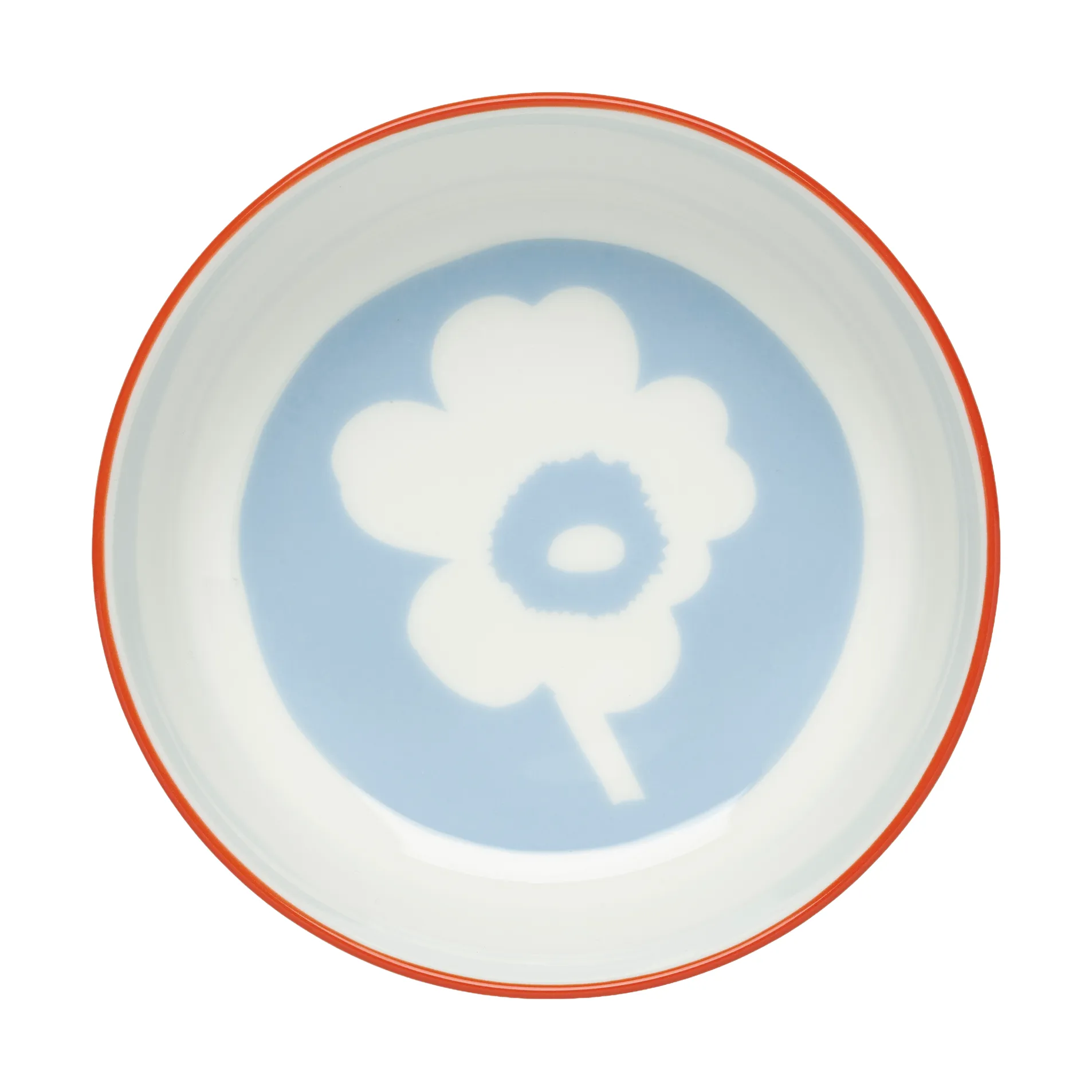 Unikko bowl 4 dl, White-light blue-orange red Marimekko