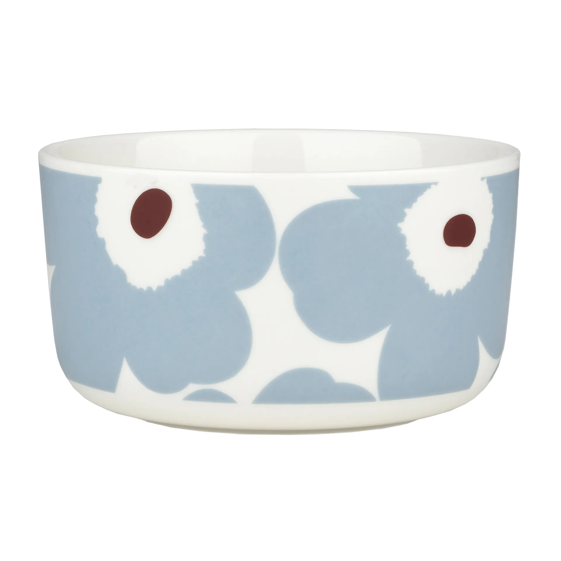 Unikko bowl 5 dl, White-blue grey-wine red Marimekko