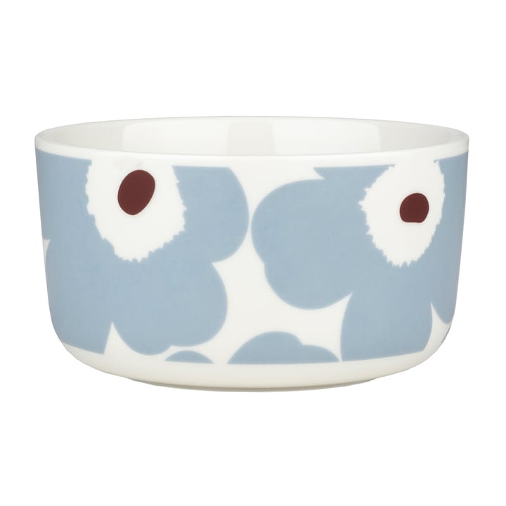 Unikko bowl 5 dl, White-blue grey-wine red Marimekko