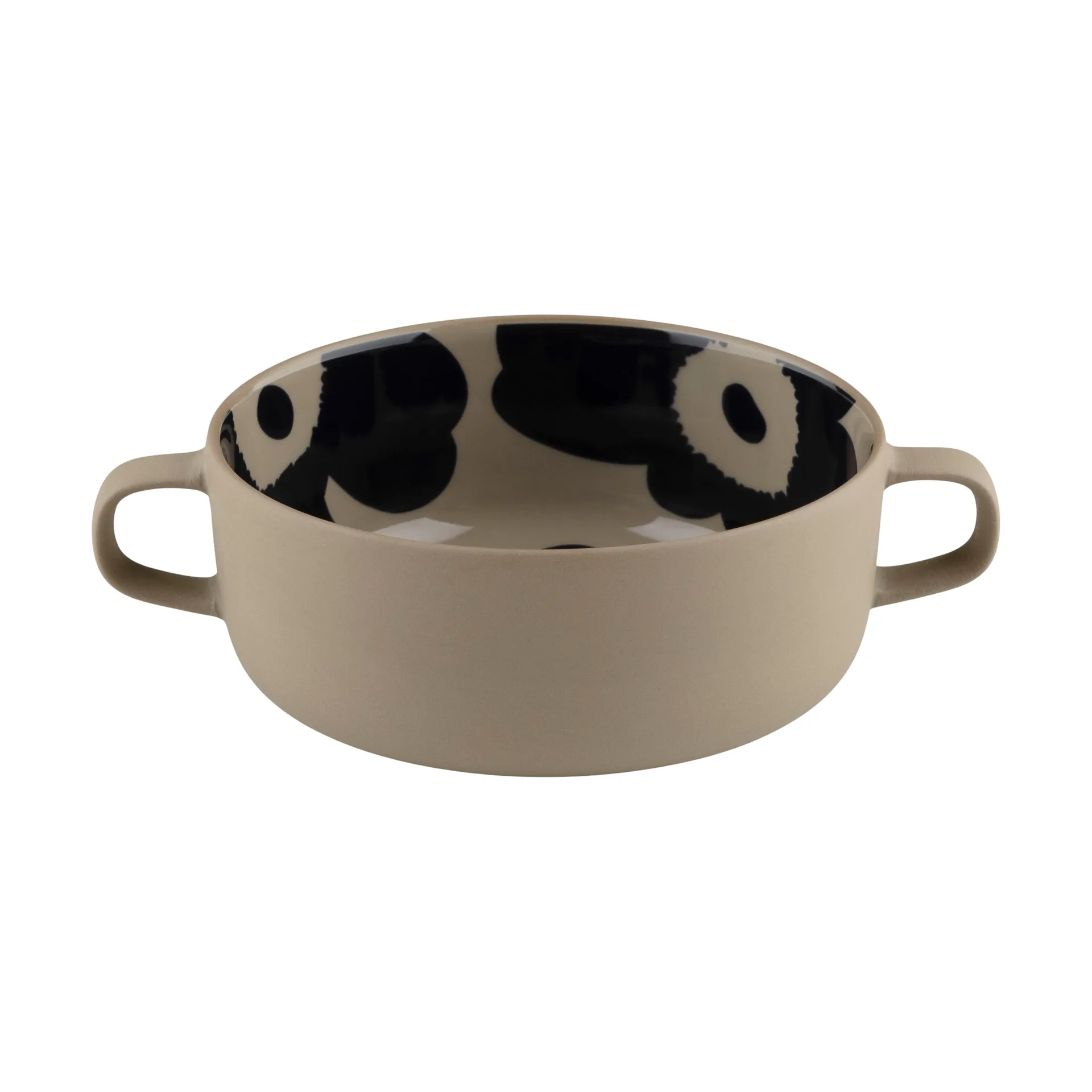 Unikko bowl with handle 5 dl, Terra-dark blue Marimekko