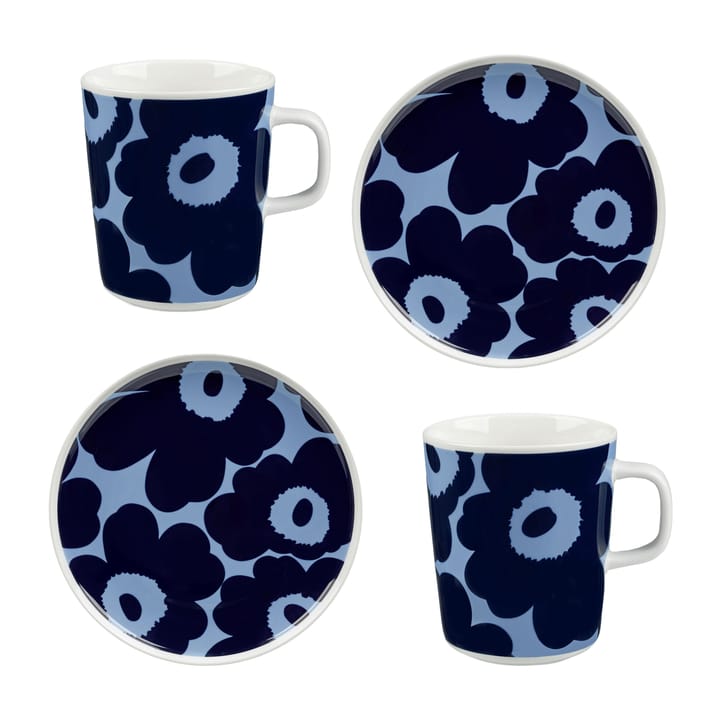 Unikko breakfast set - Blue - Marimekko