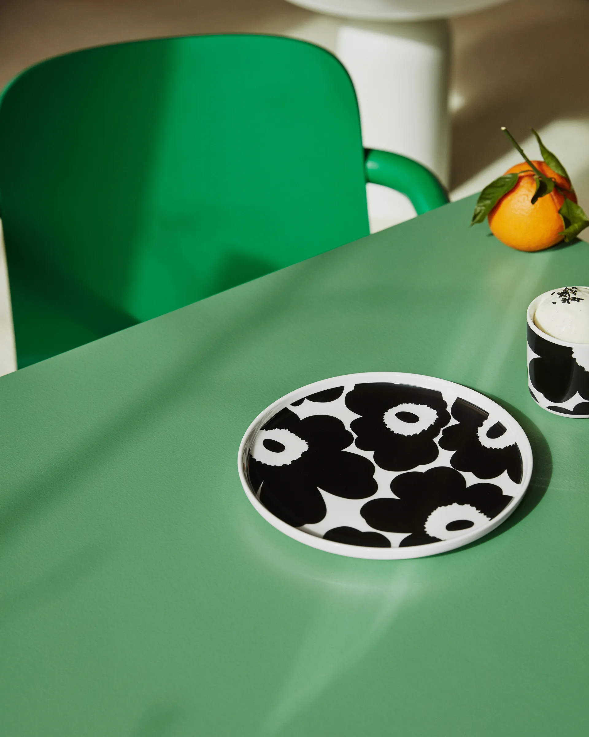 Unikko breakfast set, White-black Marimekko