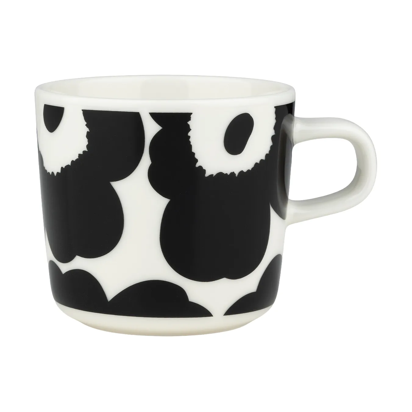 Unikko coffee cup 20 cl, Black-white Marimekko