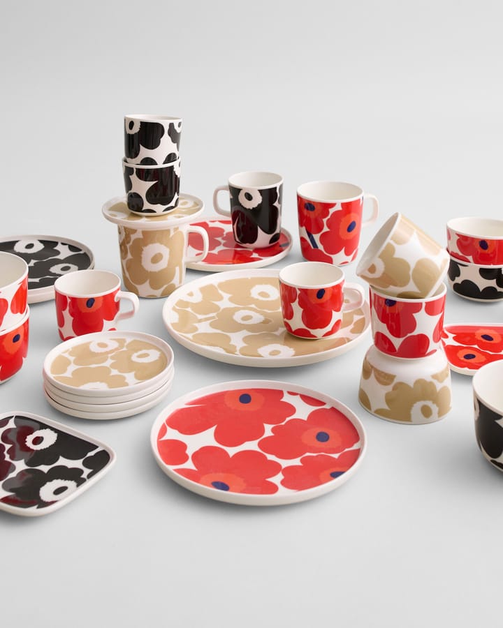 Unikko coffee cup without handle 20 cl 2-pack, white-beige Marimekko