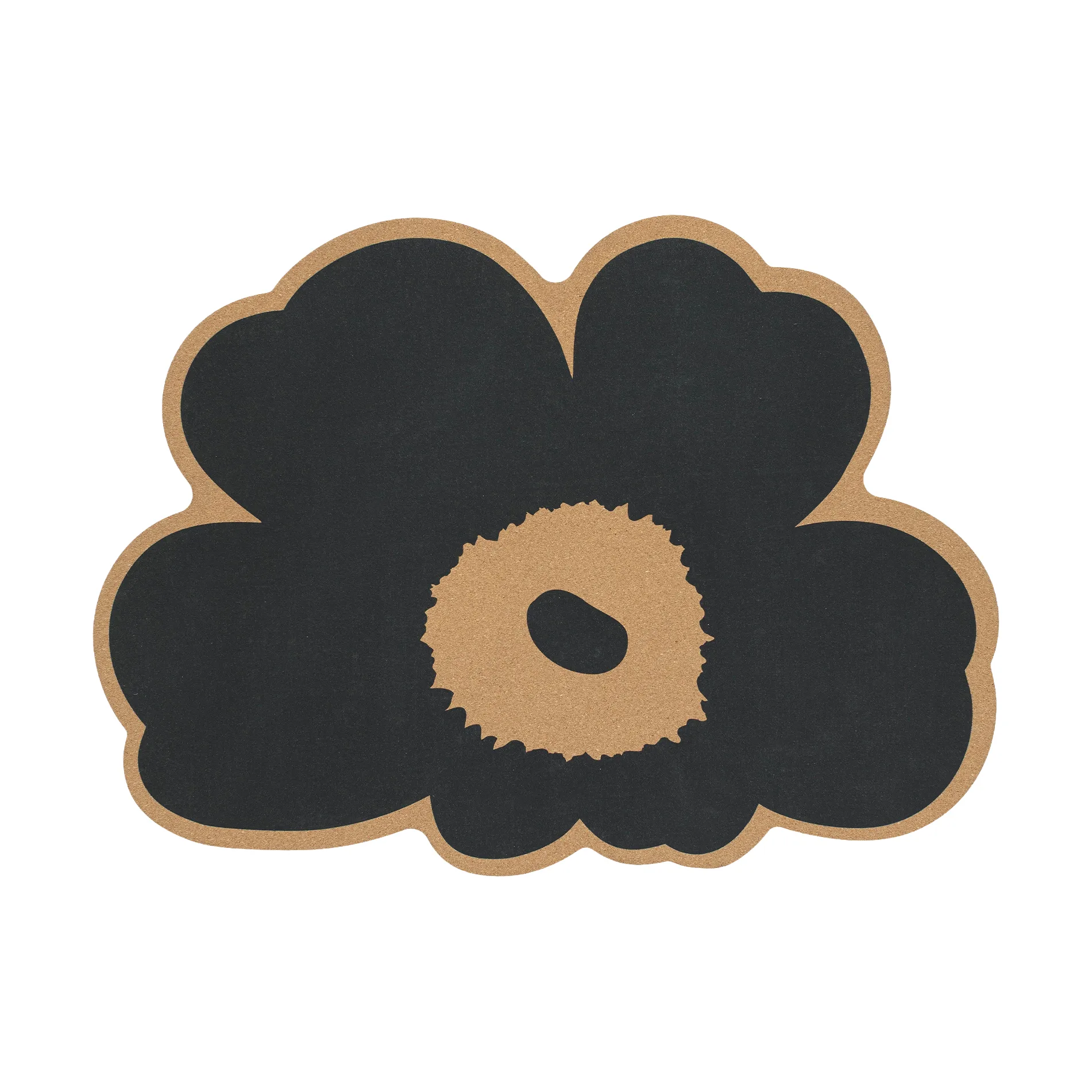 Unikko cork placemat, Cork-charcoal Marimekko