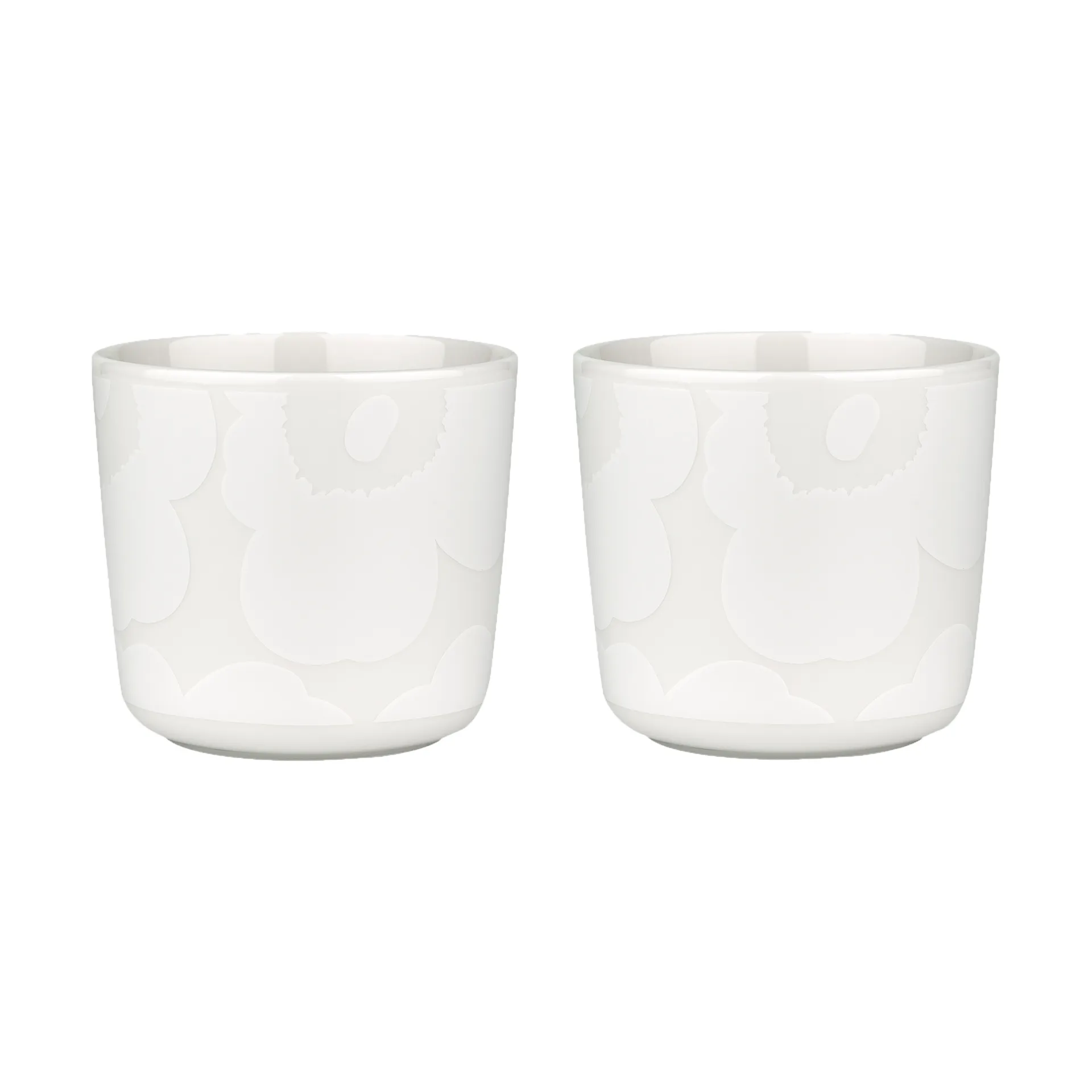 Unikko cup without handle 20 cl 2 pack, White-off white Marimekko