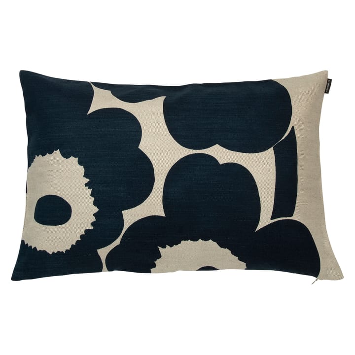 Unikko cushion cover 40x60 cm - beige-dark blue - Marimekko