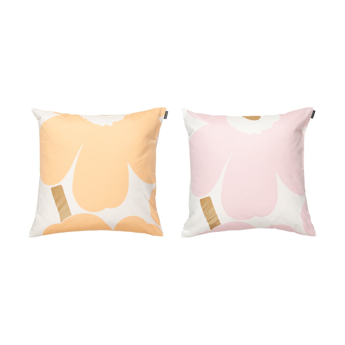 Marimekko Unikko cushion cover 50x50 cm 2 pieces White-Light pink-apricot