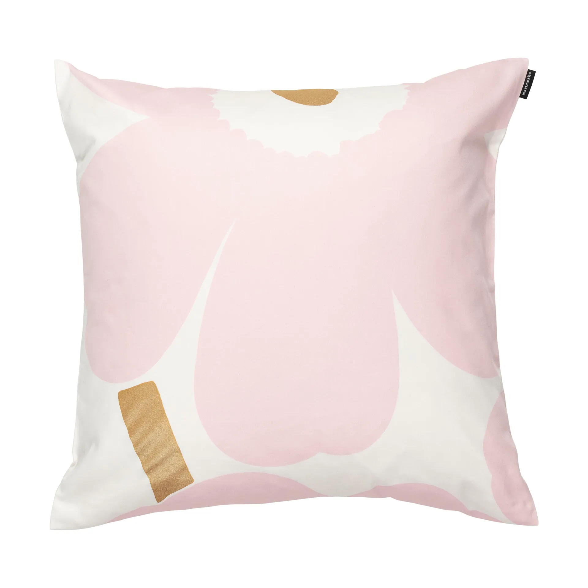 Unikko cushion cover 50x50 cm 2 pieces, White-Light pink-apricot Marimekko