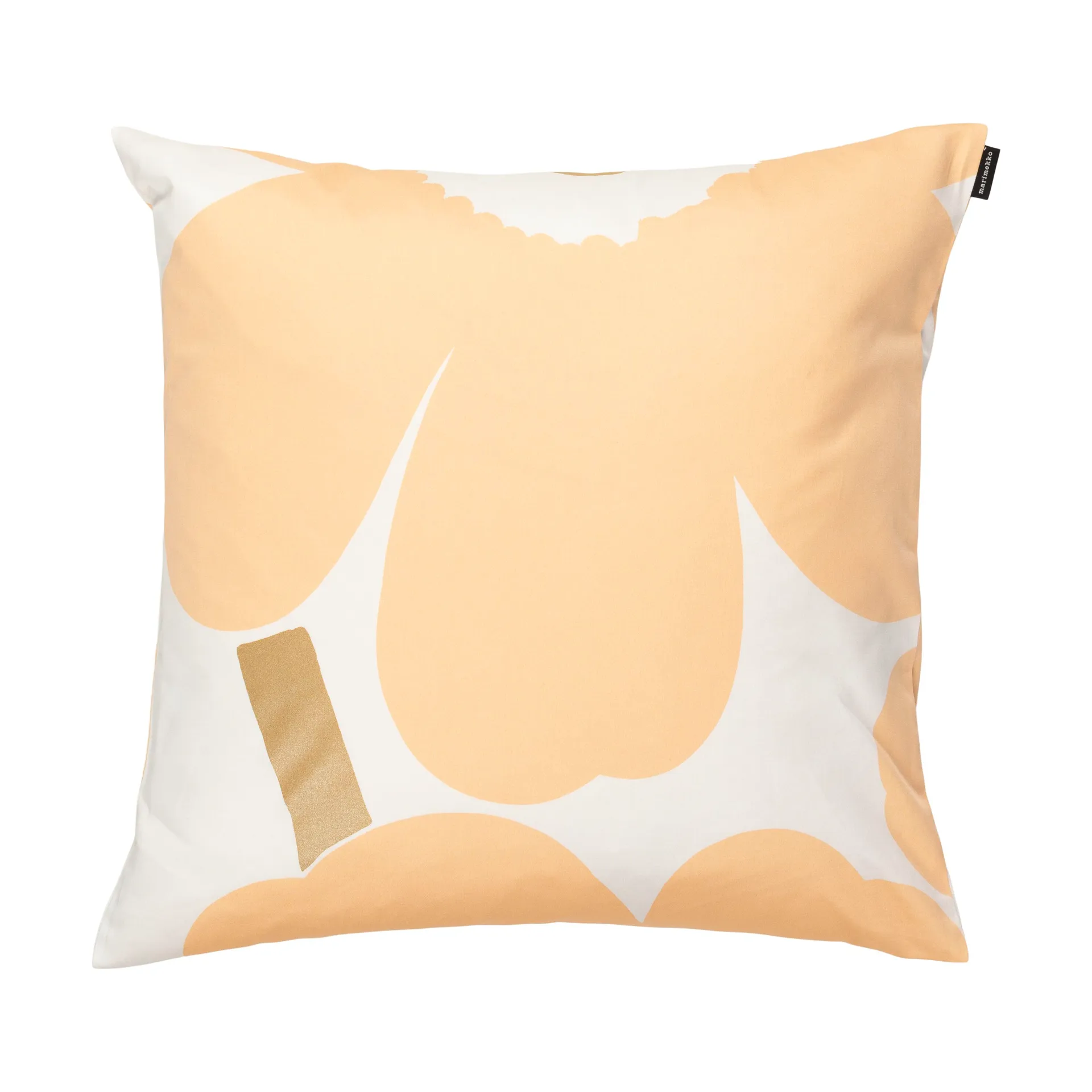 Unikko cushion cover 50x50 cm 2 pieces, White-Light pink-apricot Marimekko