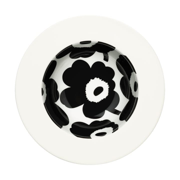 Unikko deep plate Ø20 cm - White-black - Marimekko