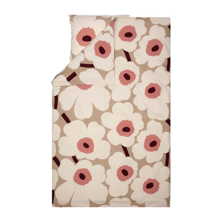 Unikko duvet cover 150x210 cm - beige-cotton-rose - Marimekko