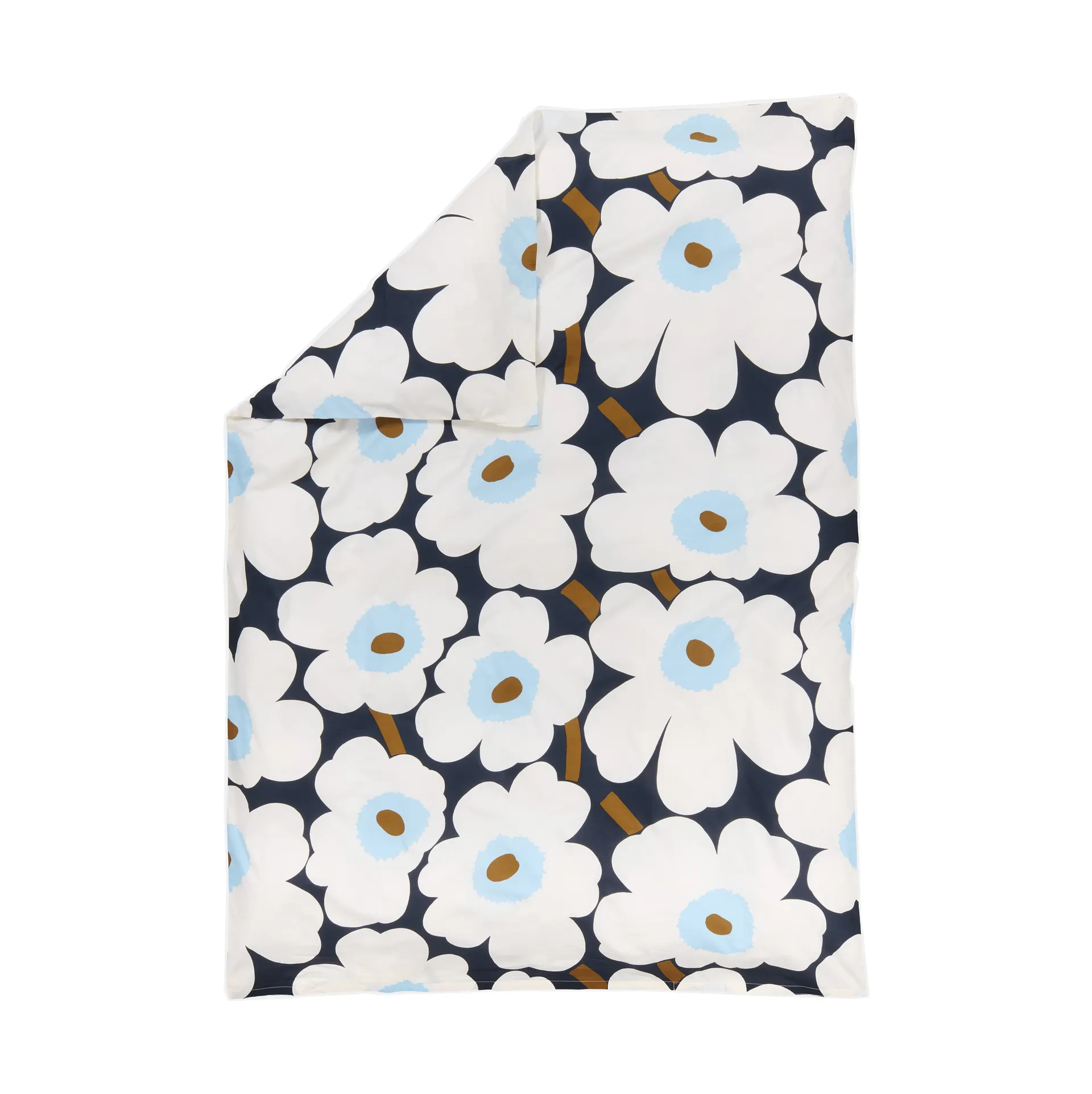 Unikko duvet cover 150x210 cm, Blueberry-off white-cold blue Marimekko
