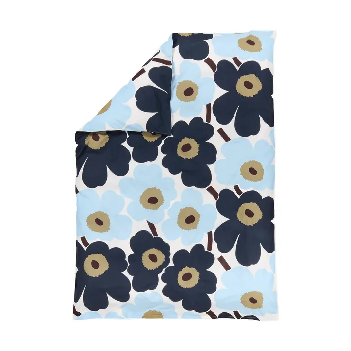 Unikko duvet cover 150x210 cm - Off white-blueberry-cold blue - Marimekko