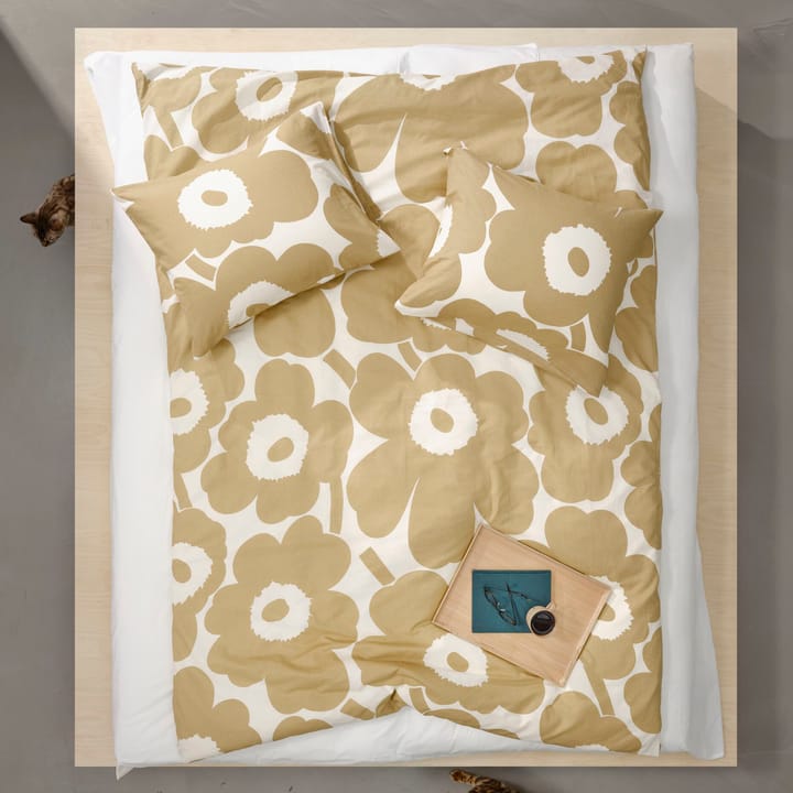 Unikko duvet cover cotton-hemp 150x210 cm - Beige - Marimekko