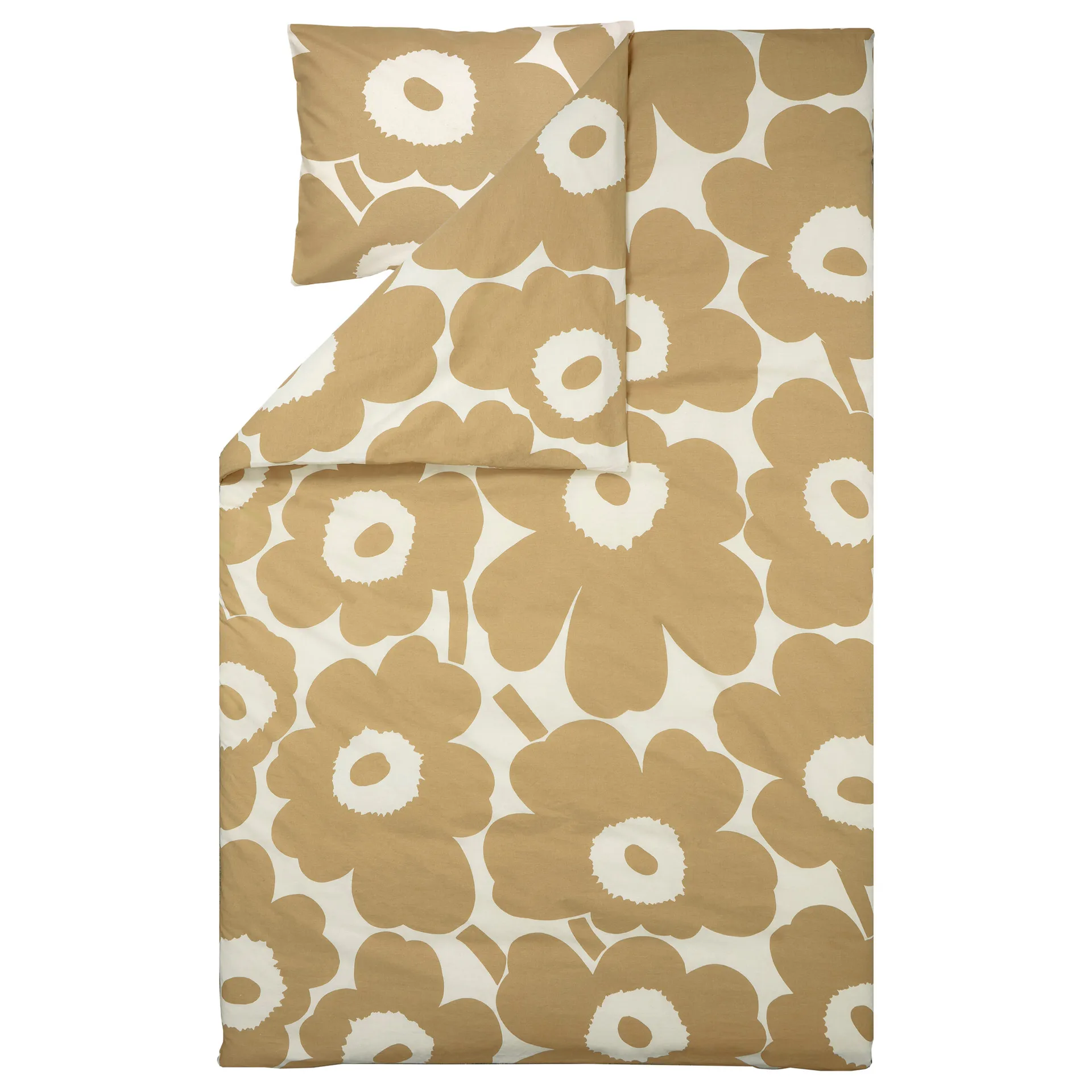Unikko duvet cover cotton-hemp 150x210 cm, Beige Marimekko