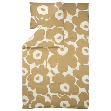 Unikko duvet cover cotton-hemp 150x210 cm - Beige - Marimekko