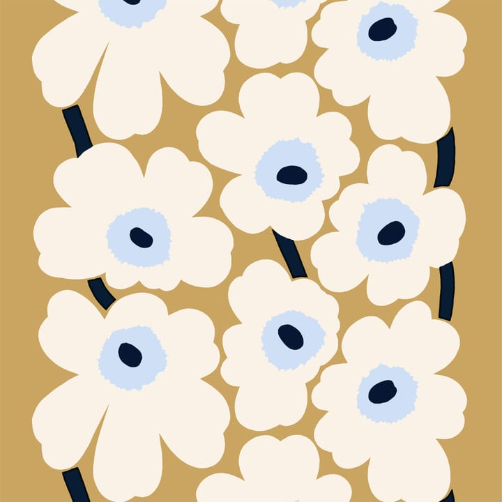 Unikko fabric - beige-offwhite-blue - Marimekko