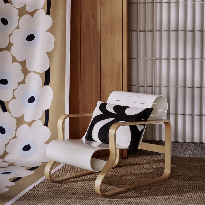 Unikko fabric, beige-offwhite-blue Marimekko