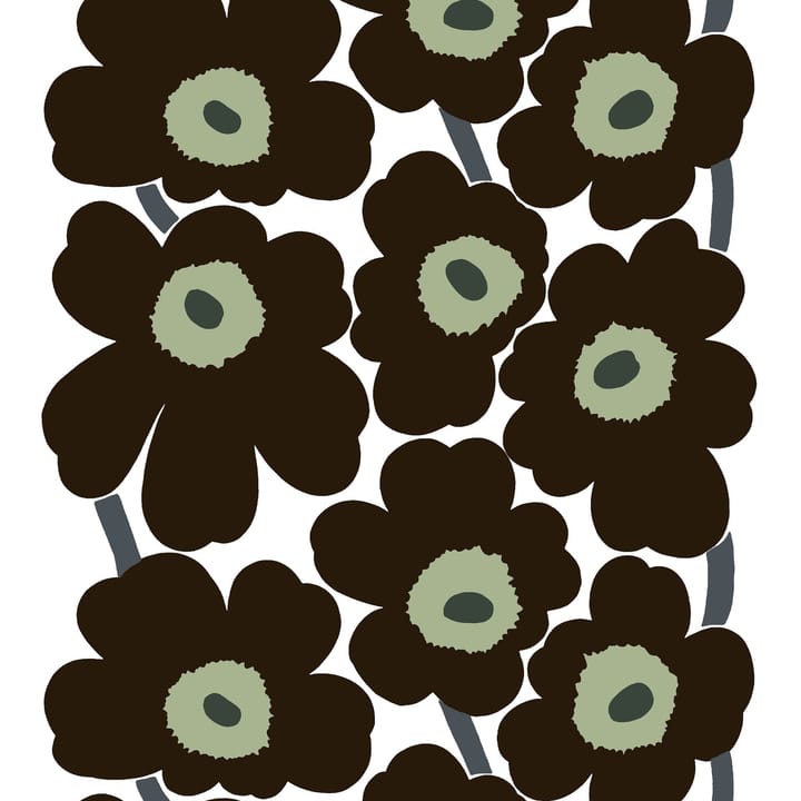 Unikko fabric, black Marimekko