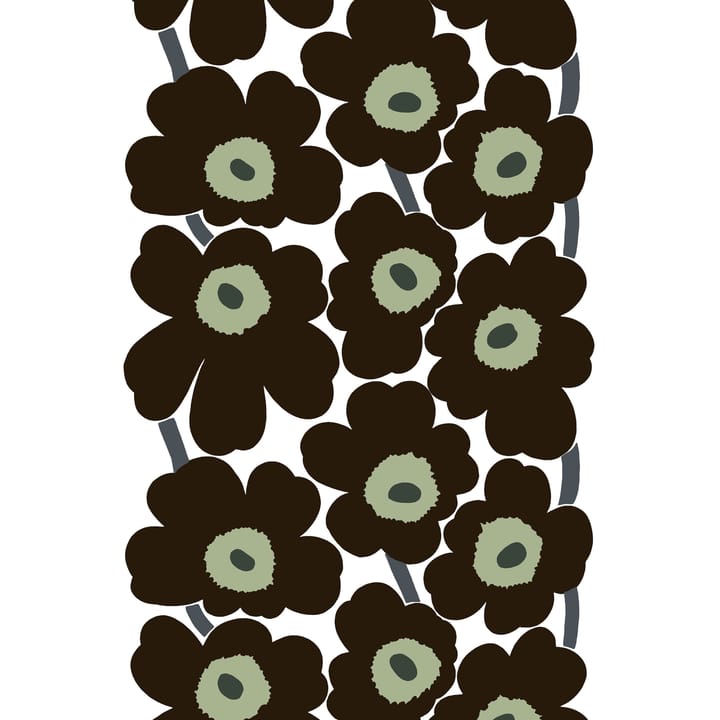 Unikko fabric, black Marimekko