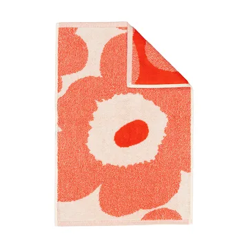 Unikko guest hand towel 32x50 cm - Off white-orange red - Marimekko