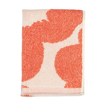 Unikko guest hand towel 32x50 cm - Off white-orange red - Marimekko