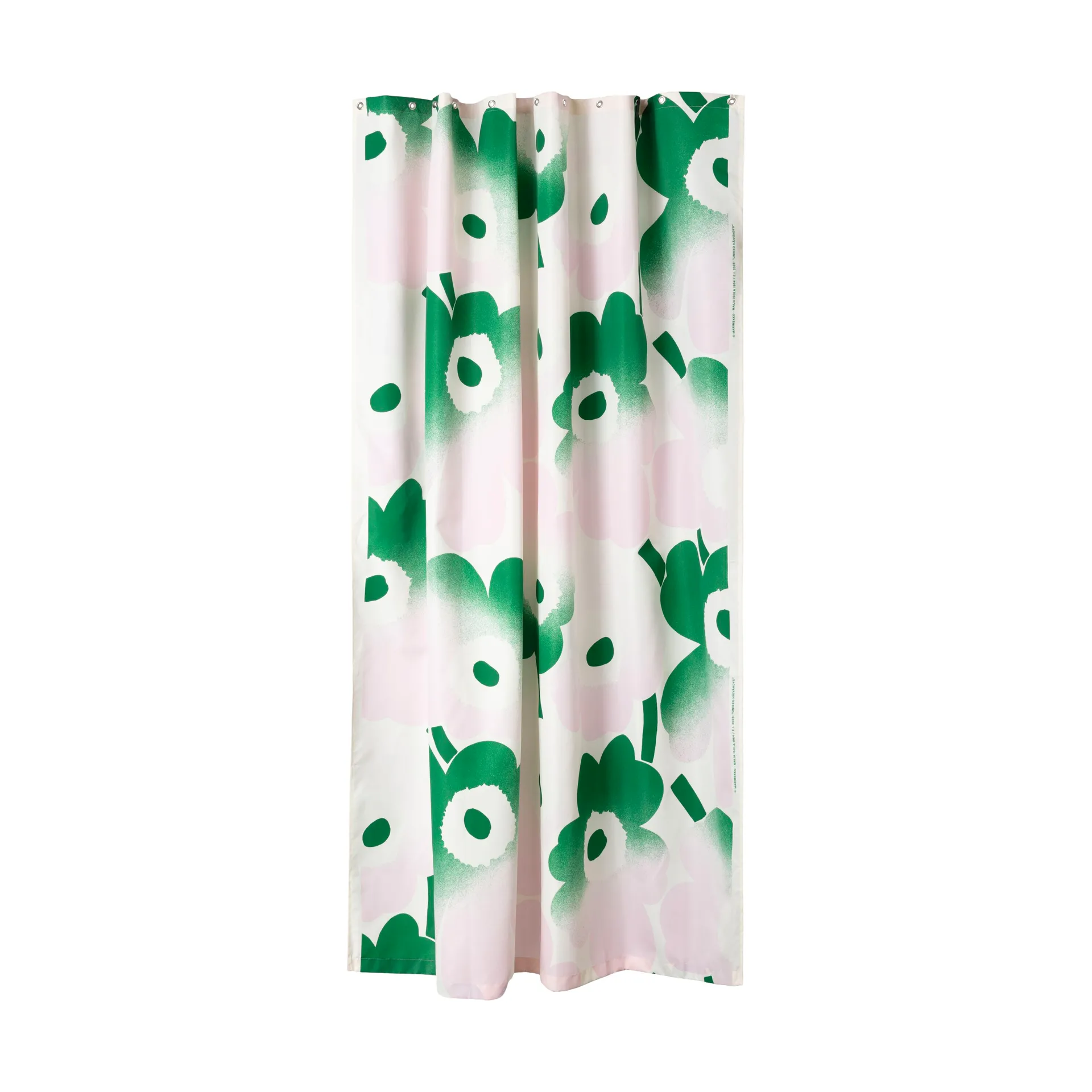 Unikko Häivähdys shower curtain 180x200 cm, Green Marimekko
