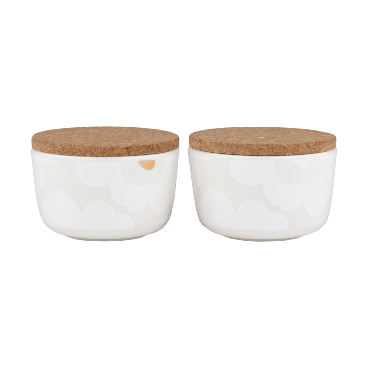 Unikko jar 25 cl 2-pack - White-gold - Marimekko