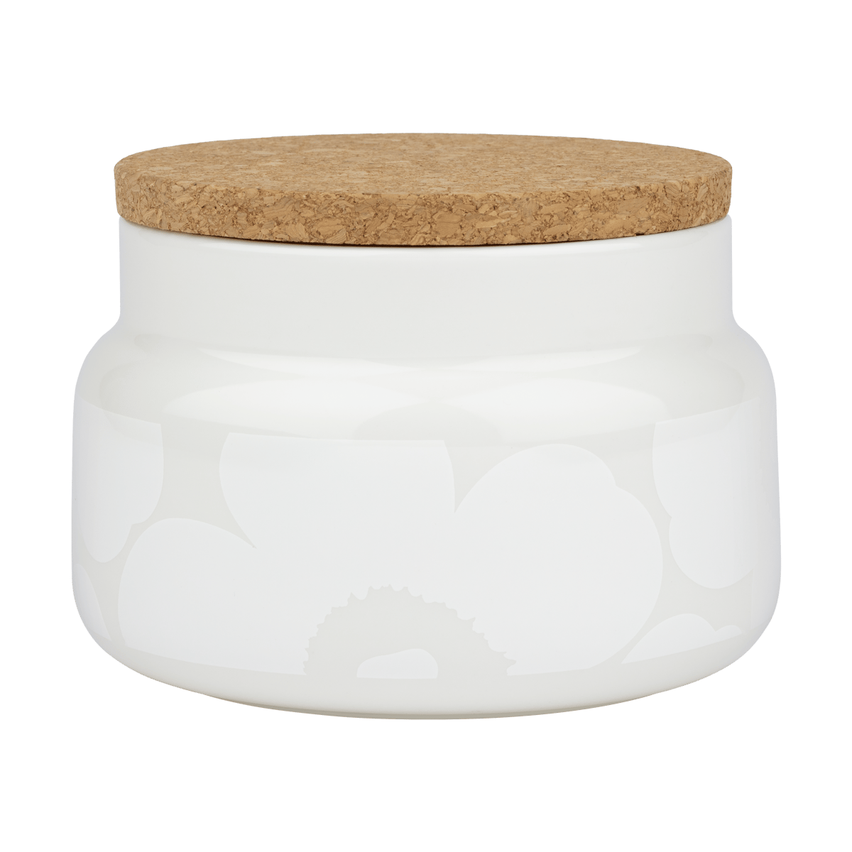 Marimekko Unikko jar 70 cl White | Scandinavian Design | Boxes & jars | White