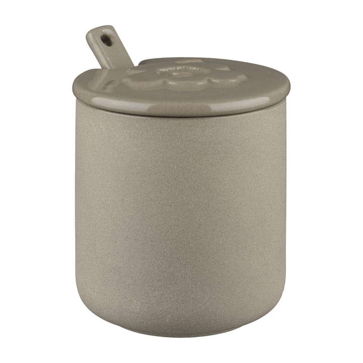 Unikko jar with lid and spoon, terra Marimekko