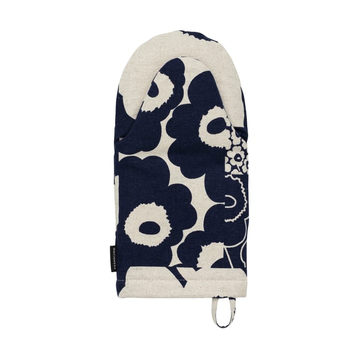 Unikko kollaasi oven mitt - Linen-dark navy - Marimekko