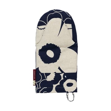 Unikko kollaasi oven mitt - Linen-dark navy - Marimekko