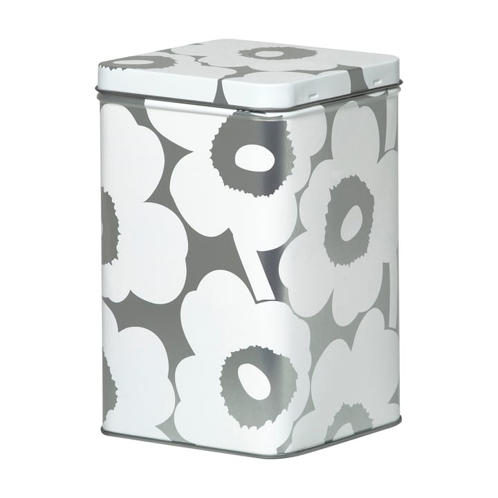 Unikko largeage box 17.5 cm - Grey-white - Marimekko