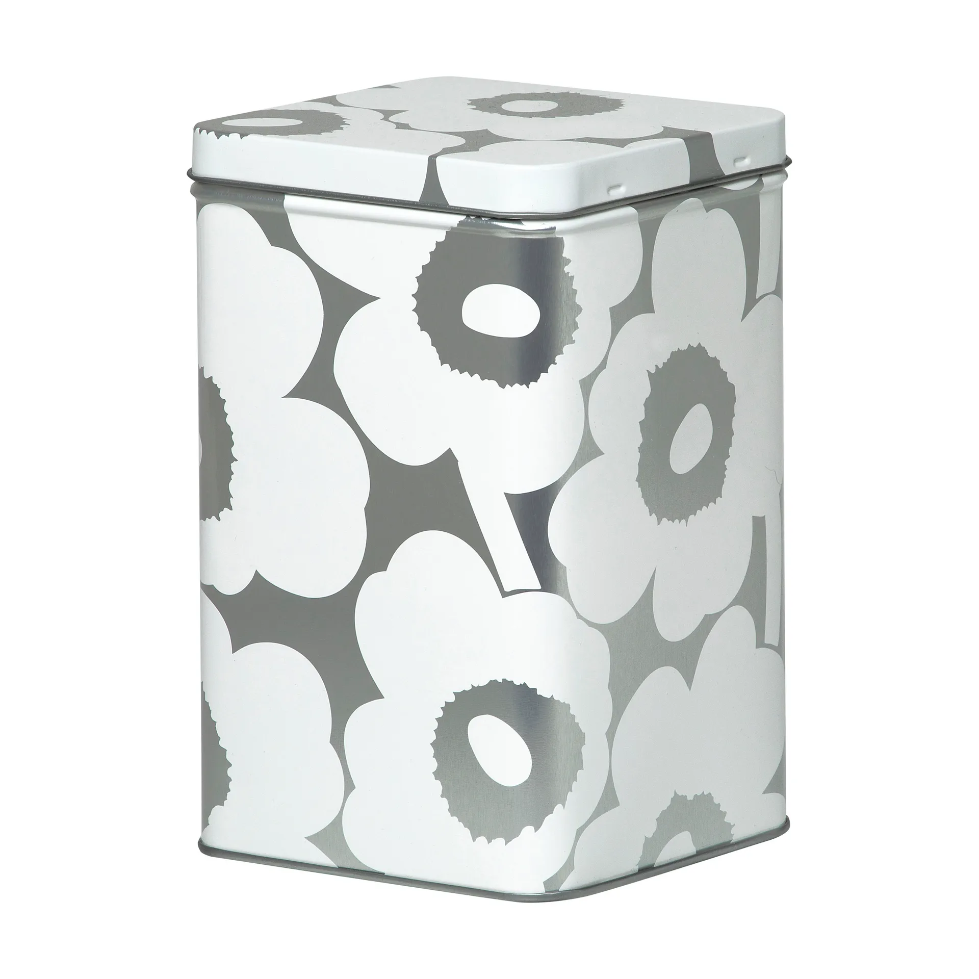 Unikko largeage box 17.5 cm, Grey-white Marimekko
