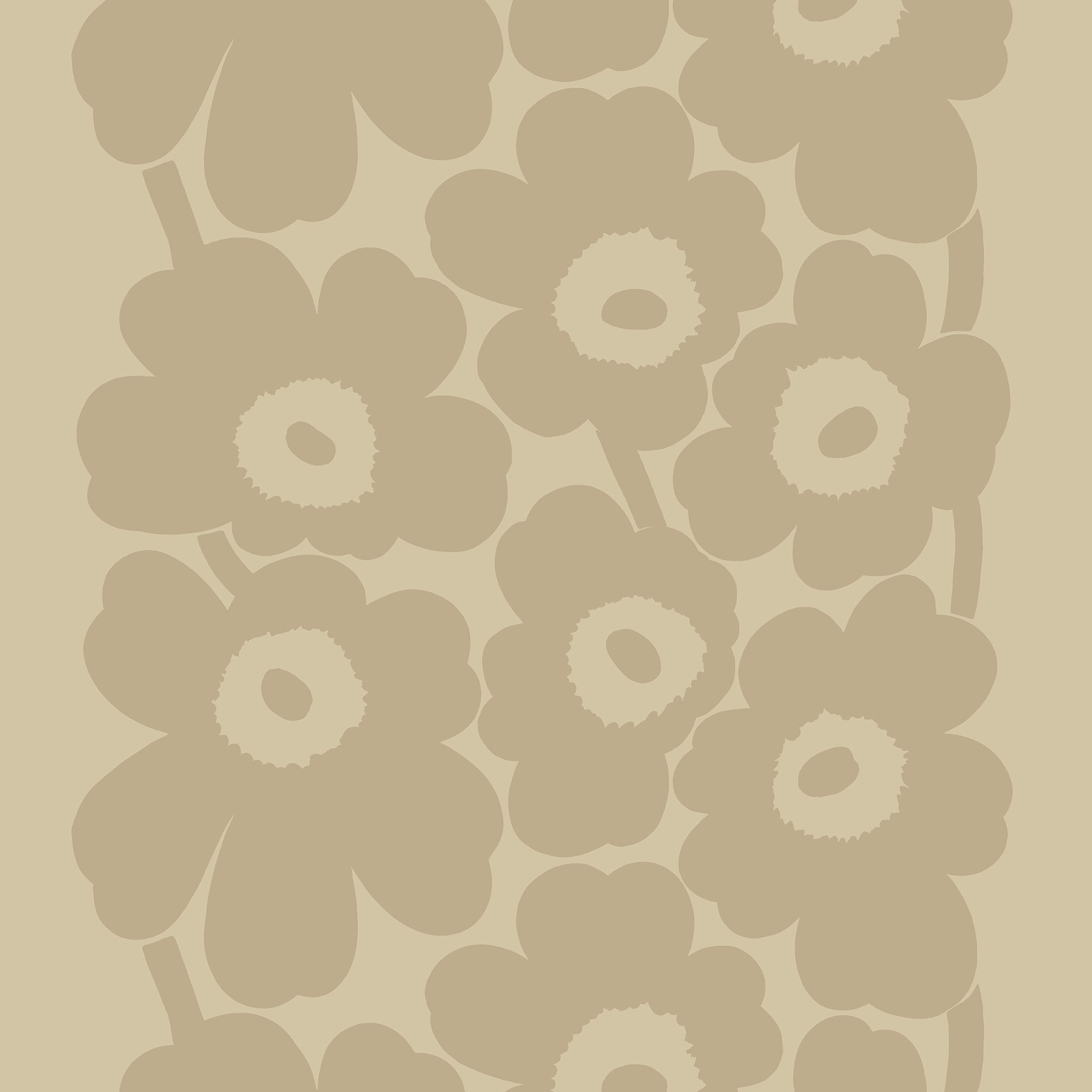 Unikko linen fabric from Marimekko 