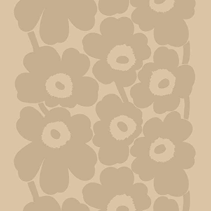 Unikko linen fabric - beige - Marimekko