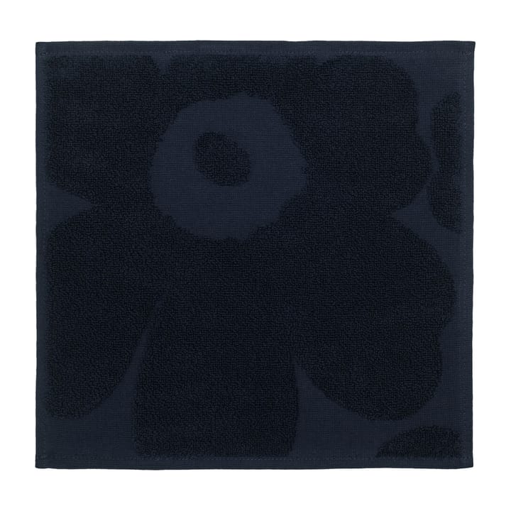 Unikko mini towel 30x30 cm - Dark blue - Marimekko