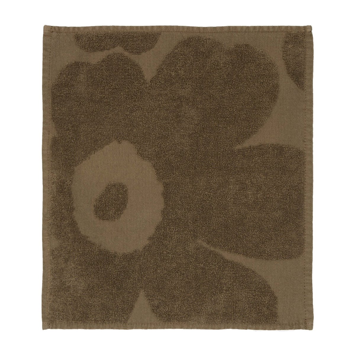 Marimekko Unikko mini towel 30x30 cm dark sand | Scandinavian Design | Hand towels | Brown
