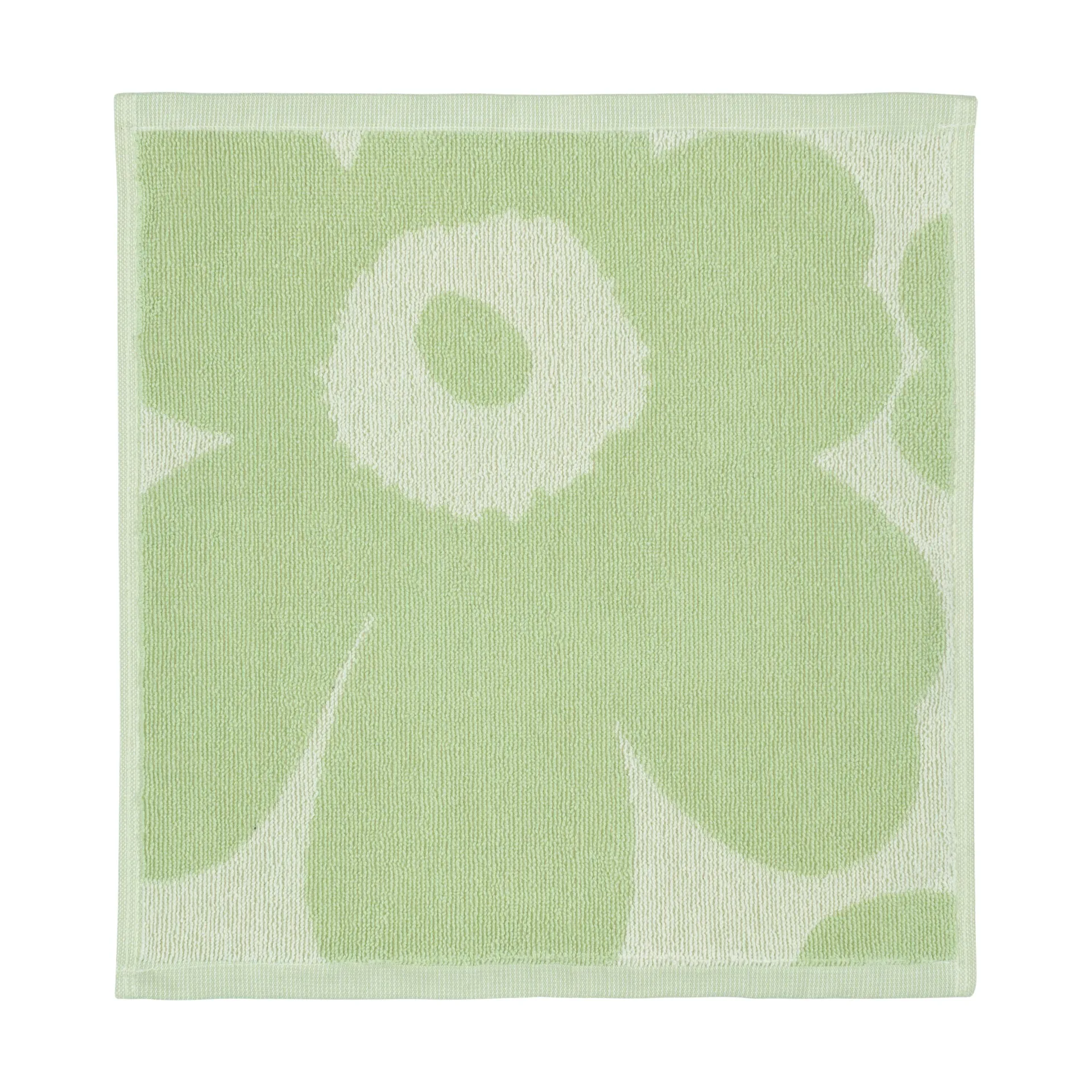 Unikko mini towel 30x30 cm, Off white-sage Marimekko