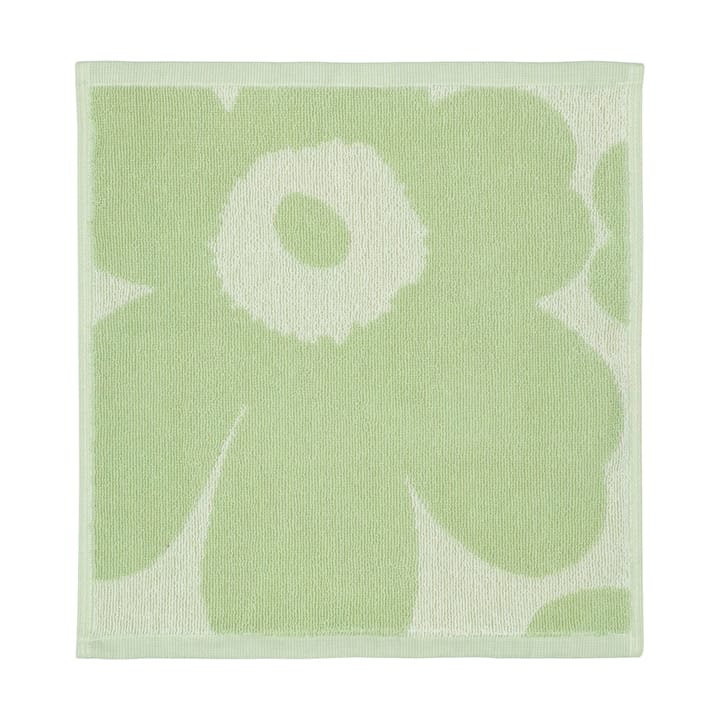 Unikko mini towel 30x30 cm - Off white-sage - Marimekko