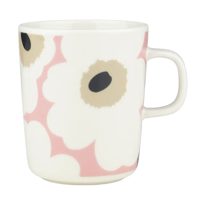 Unikko mug 25 cl - Off white-pink-sand-charcoal - Marimekko