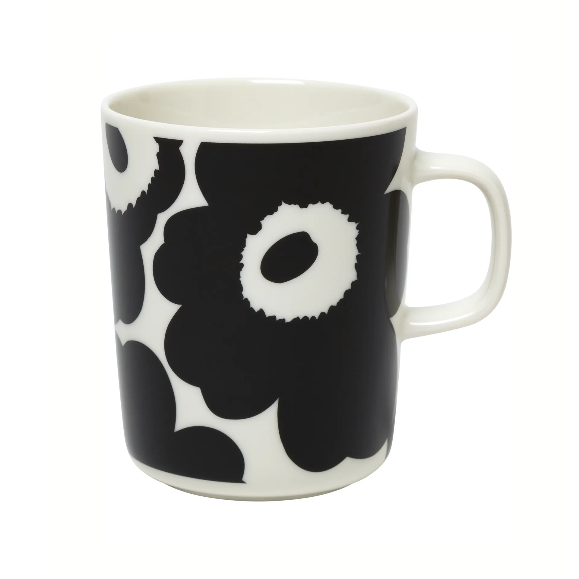 Unikko mug 25 cl, white-black Marimekko